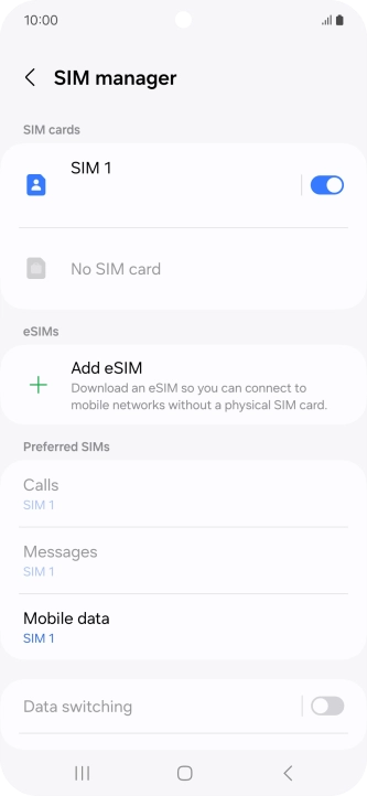 Press Add eSIM. Press Add eSIM.