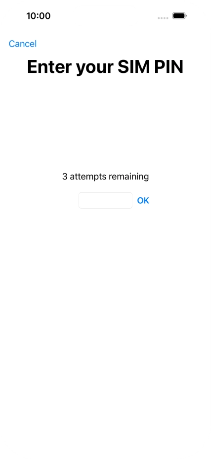 If your SIM is locked, key in your PIN and press OK.