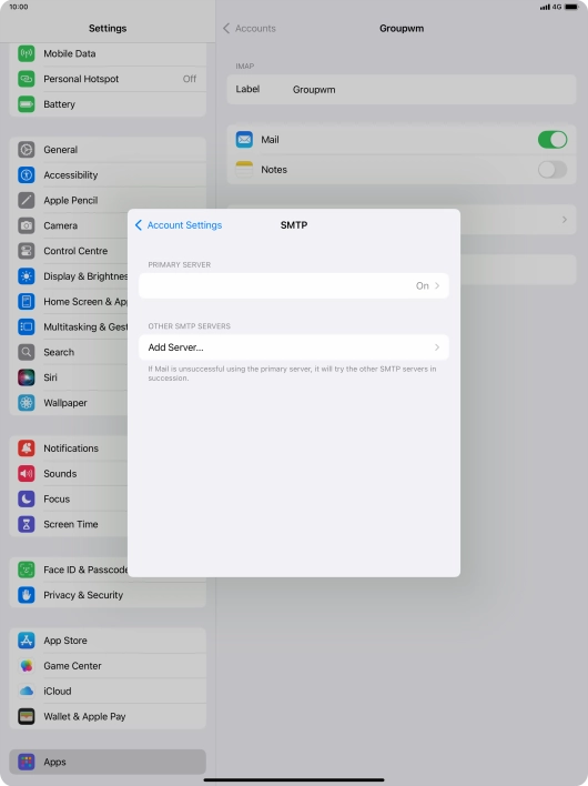 Press the field below 