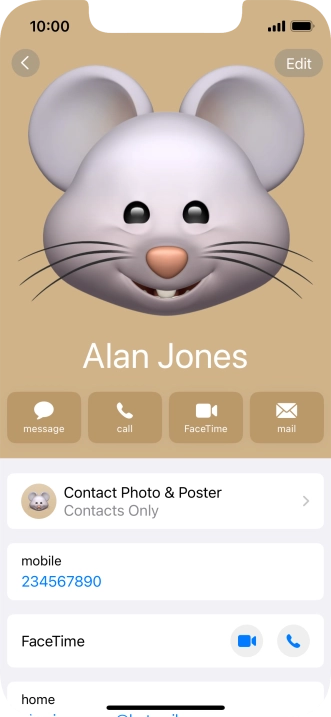 Slide your finger upwards starting from the bottom of the screen to return to the home screen.