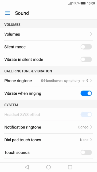 Press the Home key to return to the home screen.