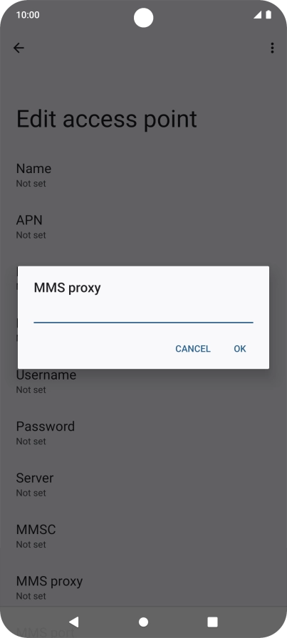 Key in 10.202.002.060 and press OK.
