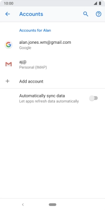 Press the Home key to return to the home screen.