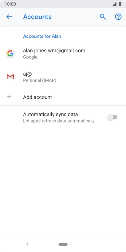 Press the Home key to return to the home screen.