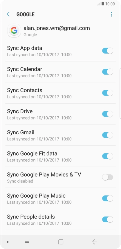 Press the Home key to return to the home screen.