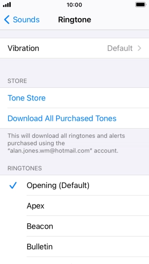 Press the required ring tones to hear them.