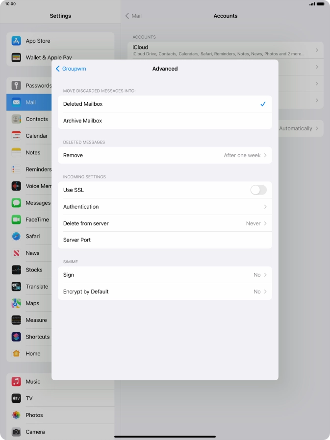 Press Authentication.