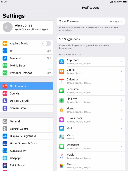 Press Show Previews.