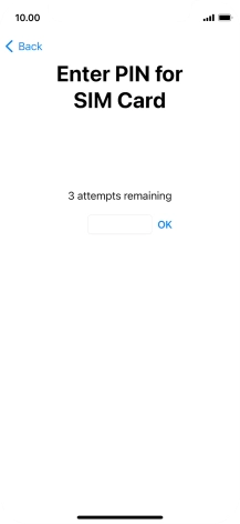 If your SIM is locked, key in your PIN and press OK.