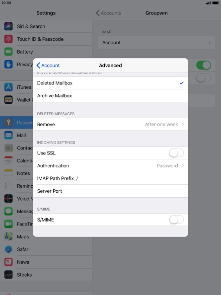 Press Authentication.