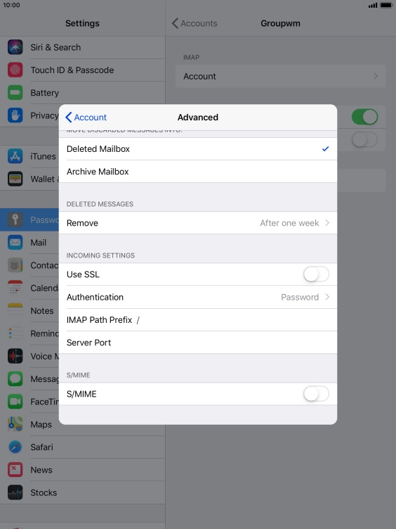 Press Authentication.