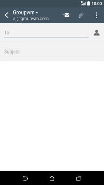 Press To and key in the first letters of the recipient's name.