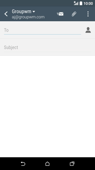 Press To and key in the first letters of the recipient's name.