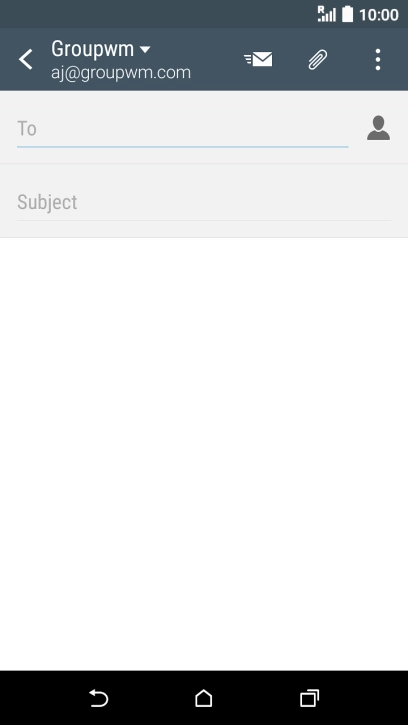 Press To and key in the first letters of the recipient's name.