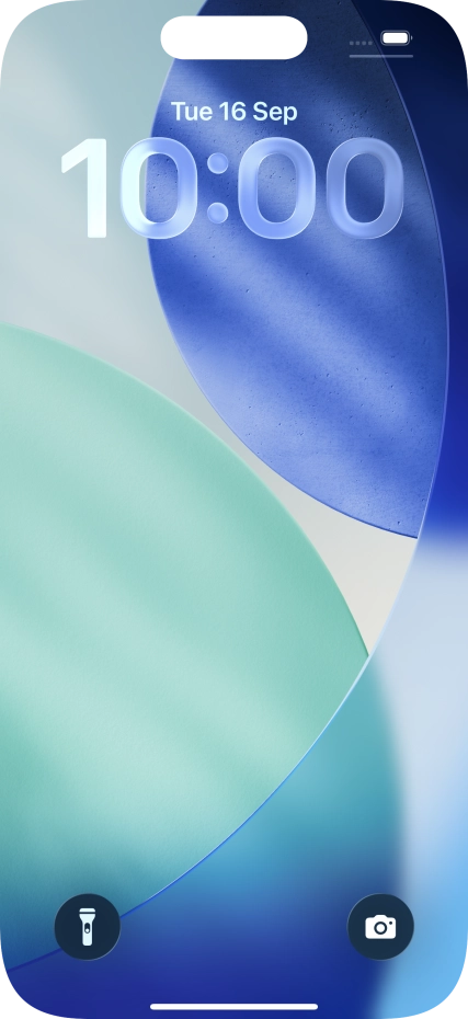 Slide your finger upwards starting from the bottom of the screen.