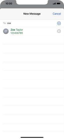 Press the required contact.