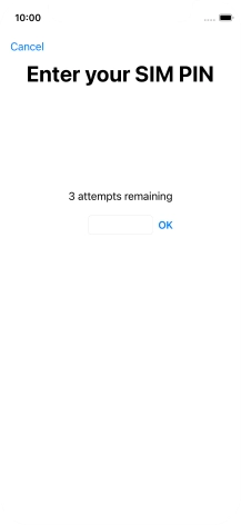 If your SIM is locked, key in your PIN and press OK.