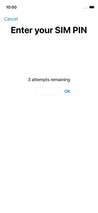 If your SIM is locked, key in your PIN and press OK.