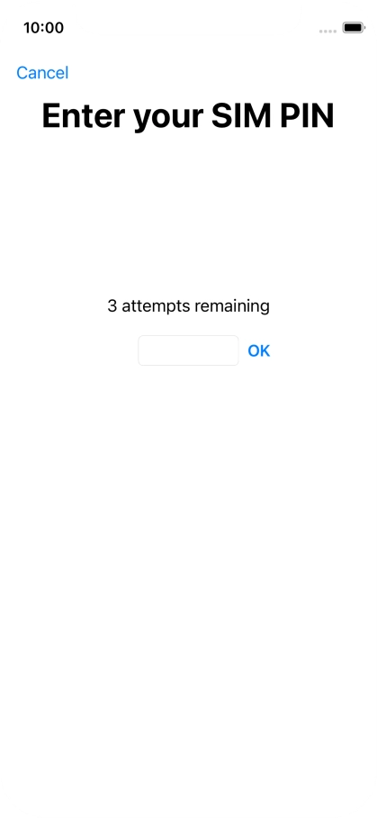 If your SIM is locked, key in your PIN and press OK.