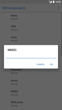 Key in http://pxt.vodafone.net.au/pxtsend and press OK.