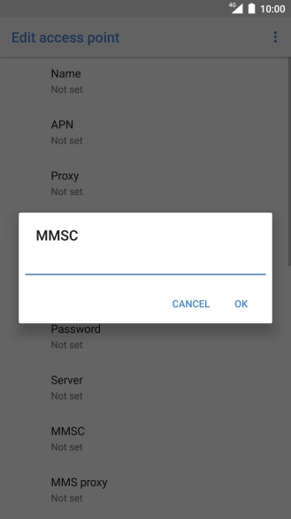 Key in http://pxt.vodafone.net.au/pxtsend and press OK.
