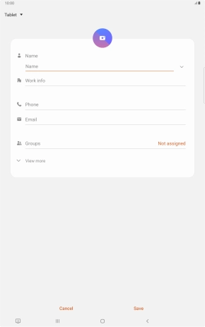 Press the address book drop down list.
