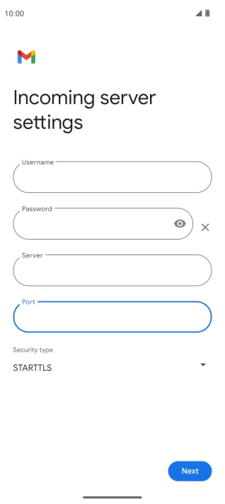 Press the drop down list below 