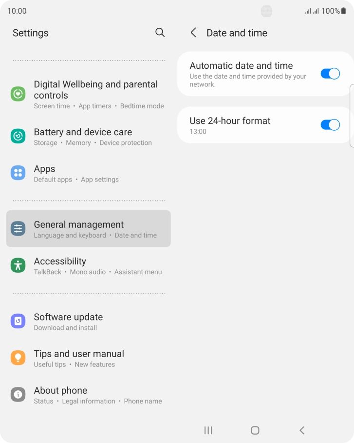 Press the Home key to return to the home screen.