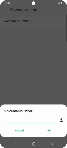 Key in +61414121121 and press OK.