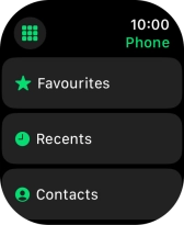 Press the keypad icon.