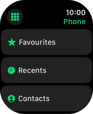 Press the keypad icon.