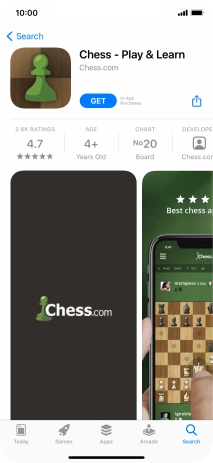 Press GET and follow the instructions on the screen to install the app.