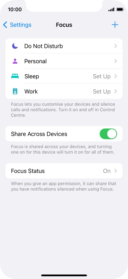 Press Do Not Disturb.
