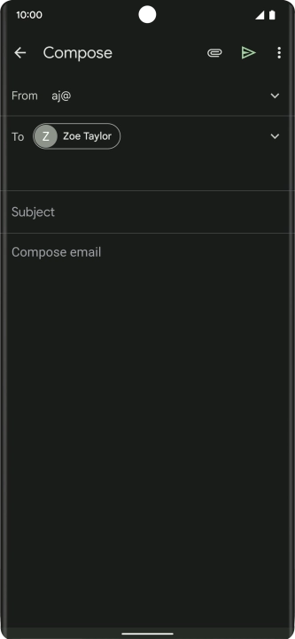 Press Subject and key in the required subject.