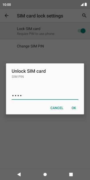 Key in your PIN and press OK.