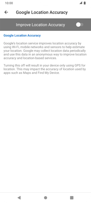If you press the indicator next to 
