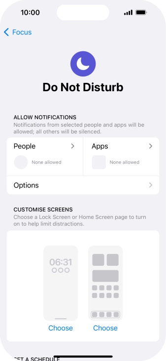 Press People and follow the instructions on the screen to select which contacts you would like to receive calls and notifications from when Do Not Disturb is turned on. Press People and follow the instructions on the screen to select which contacts you would like to receive calls and notifications from when Do Not Disturb is turned on.