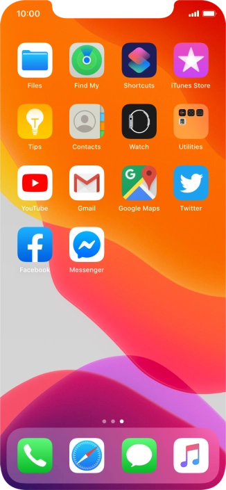 Press and hold any app.