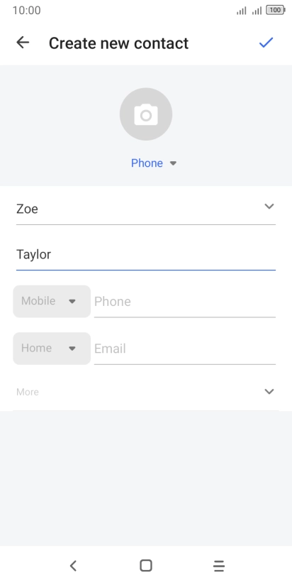 Press Phone and key in the required phone number.