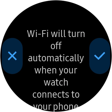 Press the confirm icon.