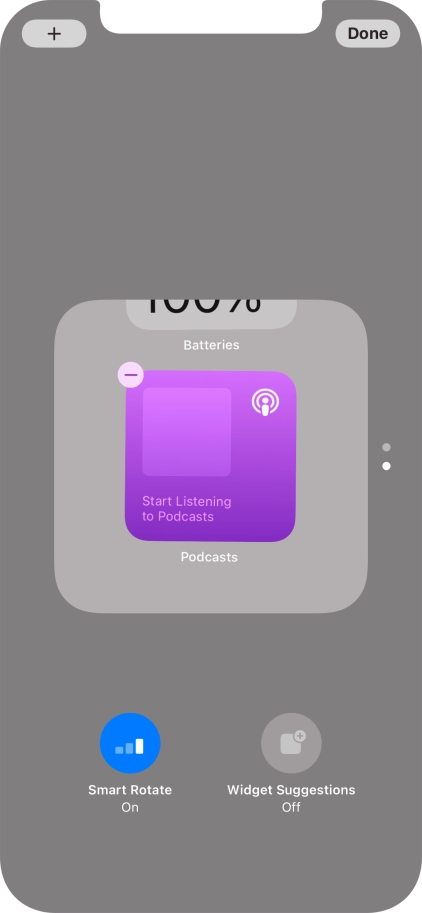 Press Smart Rotate to turn the function on or off.