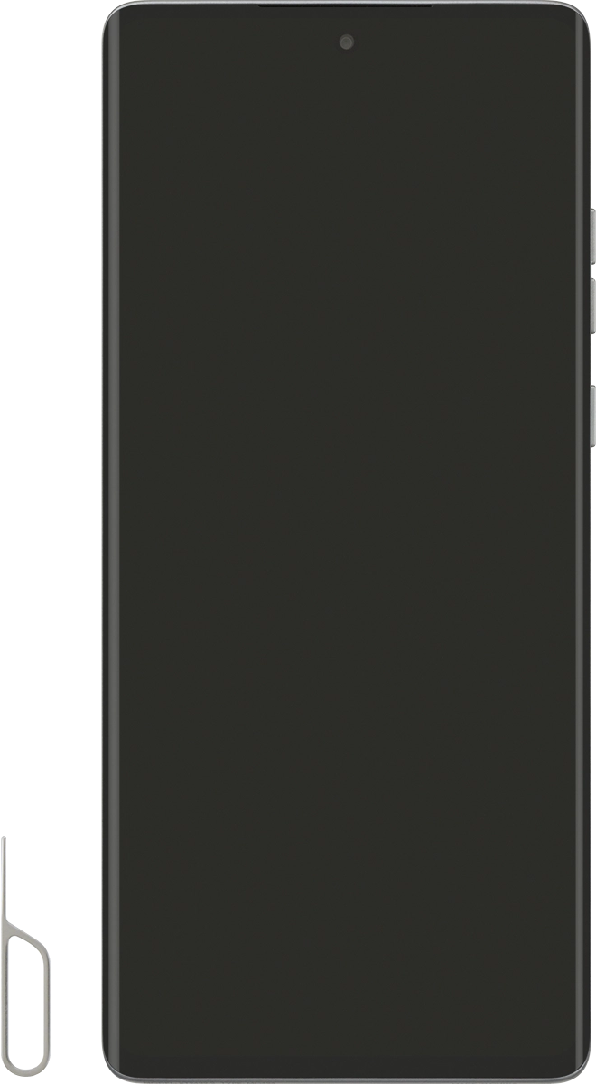 Find the opener for the SIM holder.