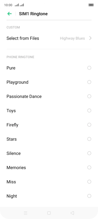 Press the Home key to return to the home screen.