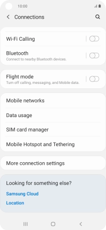 Press Mobile Hotspot and Tethering.