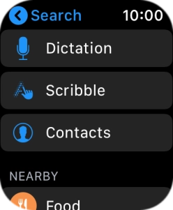 Press Dictation to activate voice control.