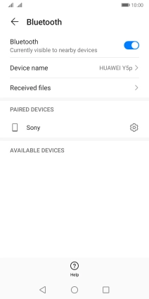 Press the Home key to return to the home screen.