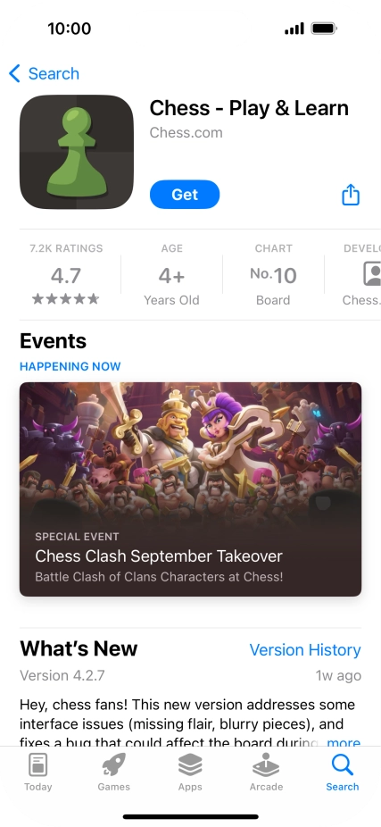Press Get and follow the instructions on the screen to install the app. Press Get and follow the instructions on the screen to install the app.