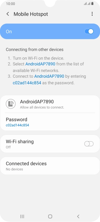 Press the Home key to return to the home screen.