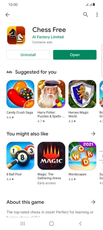 Press the Home key to return to the home screen.