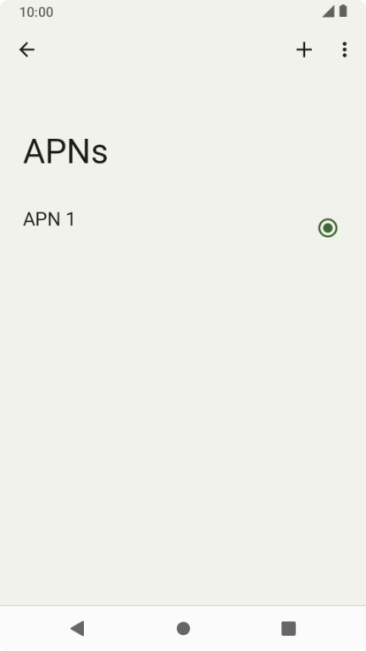 Press the new data connection icon.